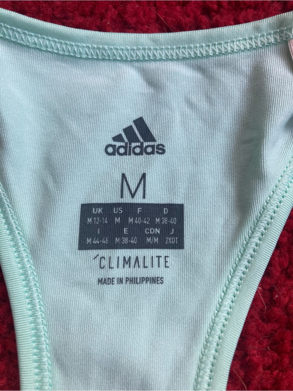 adidas Women's Mint Racerback Tank with Side Stripes - Picture 2 of 4